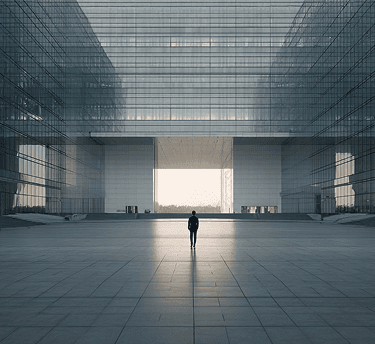 Modern clean architecture atrium